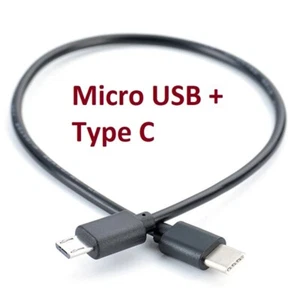 Type C to Micro USB Male OTG Charging Data & Sync Transfer Cable - NEW UK STOCK - Picture 1 of 1