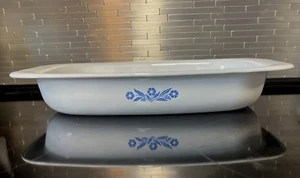 Corning ware Blue Cornflower P-21 Roster & Insert Black Label (Slight Wear) - Picture 1 of 12