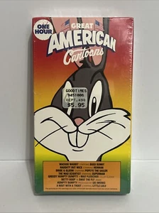 One Hour Great American Cartoons VHS Bugs Bunny Popeye Superman Herman 1988 - Picture 1 of 4