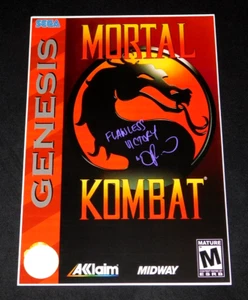 DANIEL PESINA "JOHNNY CAGE" SIGNED MORTAL KOMBAT 12X18 POSTER COA SEGA GENESIS!! - Foto 1 di 1