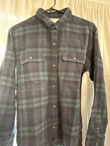 Old Navy Boys Size 18 Flannel Blue/Green - Picture 1 of 3