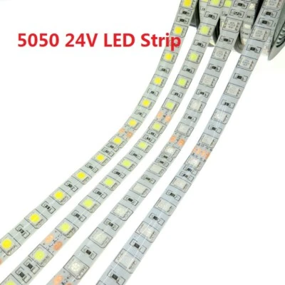 DC24V LED Strip 5050 Flexible LED Light RGB LED Strip 60LEDs/m 5m/lot - Image 1 of 4