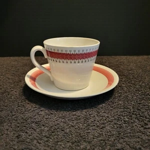 "DELFI" Cup & Saucer Set by UPSALA-EKEBY GEFLE China Made in Sweden - Picture 1 of 9