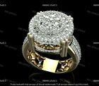 3.50 CT Moissanite Round Men's Wedding Pinky Ring 14K Yellow Gold Plated Size 6