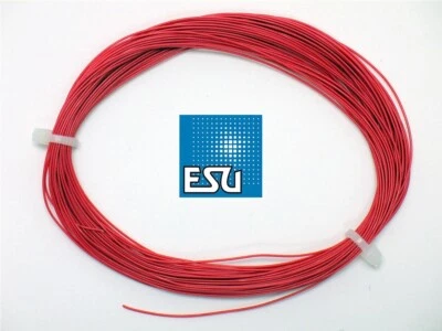 ESU 51943 DCC Wire * highly flexible * AWG36 * 0.5mm diameter * 10m *     Red - Image 1 of 2