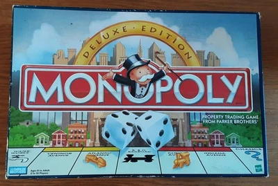 Monopoly Deluxe Edition - Parker Brothers - Golden Tokens -USA Version - Image 1 of 4
