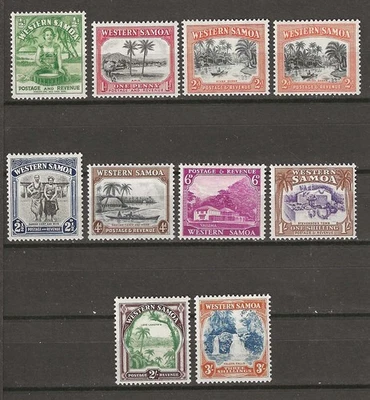 SAMOA 1935 SG 180/188 + 182b MINT - Image 1 of 2