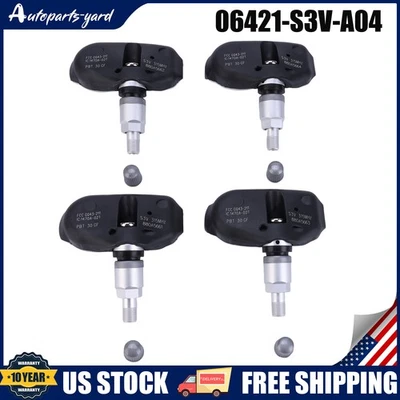 NEW 06421-S3V-A04 Tire Pressure Sensors TPMS FOR Honda Acura MDX RL TL 4pcs set - Image 1 of 4