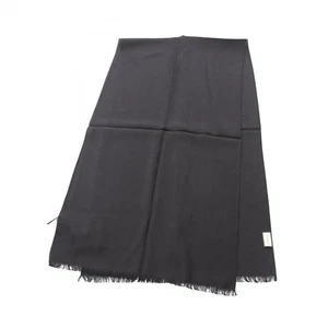 GUCCI GG Patrón Estola Envoltura Echarpe Bufanda 1659043G641000 Lana Seda Negro NUEVO - Imagen 1 de 4