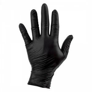SUNLITE Mechanics Nitrile Gloves Black Large Box of 100 - Picture 1 of 1
