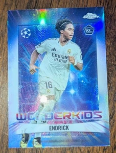 2024-25 Topps Chrome UEFA #WK-2 Endrick Wonderkids Refractor RC Real Madrid - Picture 1 of 4