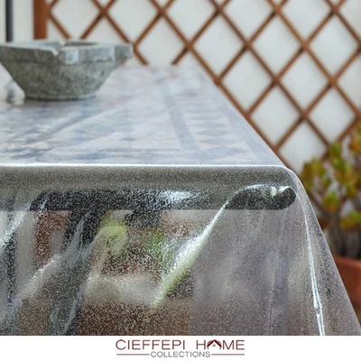 GLITTER Tovaglia in PVC Glitterato 250 Micron in varie misure - Oro / Argento /  - Immagine 1 di 4