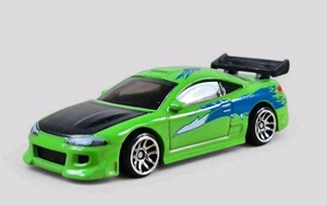 1995 MITSUBISHI ECLIPSE Diorama Collectible DieCast Model Car 1:64 Green LOOSE - Picture 1 of 8