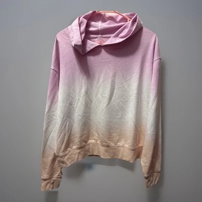 Juicy Couture Sport Womens Ombre Hoodie Sweatshirt Pink White Peach Medium Med M - Image 1 of 3