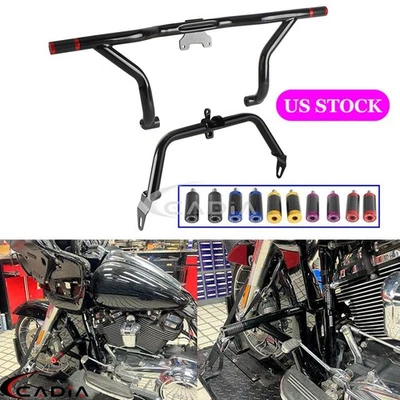 Barra de choque de carretera para Harley Touring Road Glide Special FLTRXS FLTRX FLTRXST CVO Foto 1 de 4