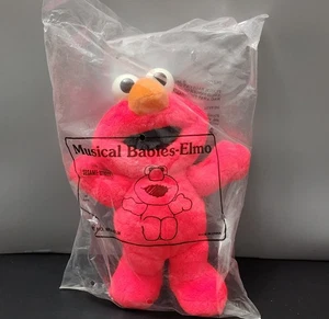 Vintage Sesamstraße Elmo Plüschtier - versiegelt im Originalbeutel - 1997 - Tyco - Bild 1 von 8