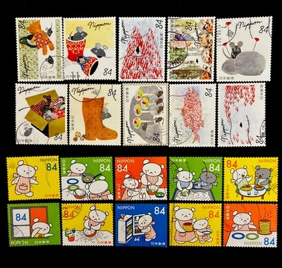 Japan Stamps 2020-21 The World of Children’s Picture Book Series No.4&5 2SetUsed - Image 1 of 3