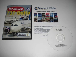 FSX MISSIONS - 737 DELTA Pc Cd Add-On pour Microsoft Flight Simulator Sim X FSX - Photo 1/1