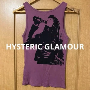 Hysteric Glamour both side print Tank top Tops Purple " I'LL DRINK TO THAT " - Picture 1 of 7