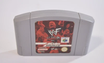 WWf Attitude Nintendo 64 N64 PAL retrogaming original (Europe Video Game) - Image 1 of 4
