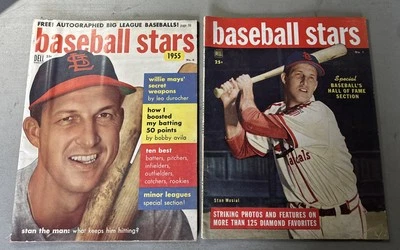 1949-55 棒球明星杂志-斯坦音乐封面两件。 — 第 1/4 张图片
