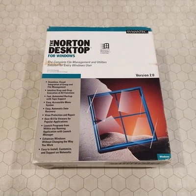 Norton Desktop for Windows 2.0, Symantec, IBM/PC, 3.5" disks, 1992 - Image 1 of 4