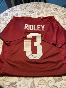 CALVIN RIDLEY Alabama Crimson Tide SIGNED Autographed Football Jersey JSA COA - Picture 1 of 7