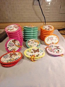 12 Vintage Papierlaternen asiatisches Akkordeon hängend Festival 60er Hongkong - Bild 1 von 4