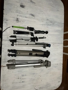 Lot Of 8 Tripod Camera / Phone Stands New & Used - Picture 1 of 16