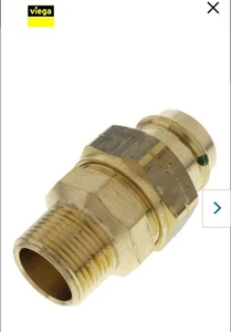 VIEGA 79740. 1" ProPress x Stecker Bronze Union (bleifrei) - Bild 1 von 3