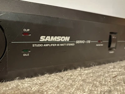 SAMSON SERVO-170. Two Channel Studio Amplifier. 85 Watts Stereo. Tested/Working - Image 1 of 4