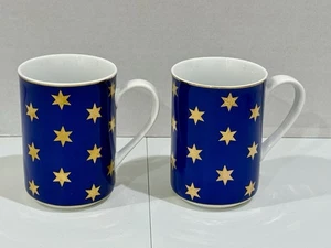 Juego de 2 tazas de café American Atelier PARTY TIME COBALT 6801 - - Imagen 1 de 9