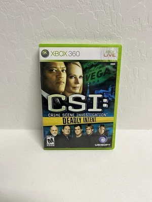 CSI: Crime Scene Investigation Deadly Intent Microsoft Xbox 360 Clean CIB Works - Image 1 of 4