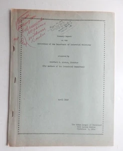 Cleaveland OH Urban League 1948 Report Industrial Relations Civil Rights Labor - Picture 1 of 7