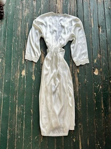 VICTORIA’S SECRET Marfil Satinado Cuentas Lentejuelas Bata Vestido XS/S Boda Y2k - Imagen 1 de 22