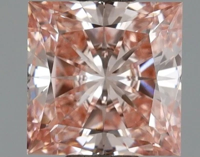 Princess 1.03ct Fancy Intense Pink VVS2 CVD IGI-Certified Lab Grown Diamond - Image 1 of 3