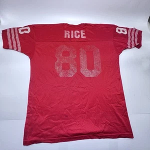 49ers Vintage Champion Football Jersey #80 Jerry Rice MEN 48 / XXL Worn - Picture 1 of 20