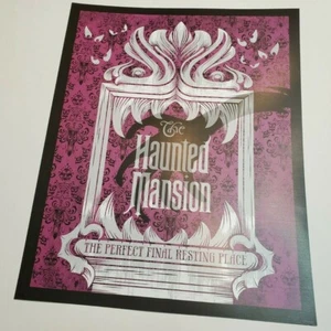 Haunted Mansion Poster Authentic 11x14 Disneyland Walt Disney World - Picture 1 of 2
