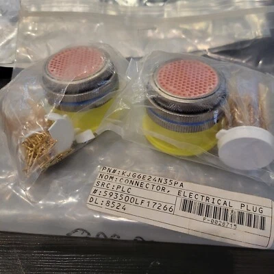 2 KJG6E24N35PA 593500LF17266 Circular MIL Spec Connector ITT CANNON NEW USA $199 - Image 1 of 4