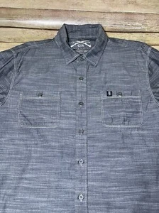 Grunt Style Mens Large Long Sleeve Blue Solid Preppy - Picture 1 of 4