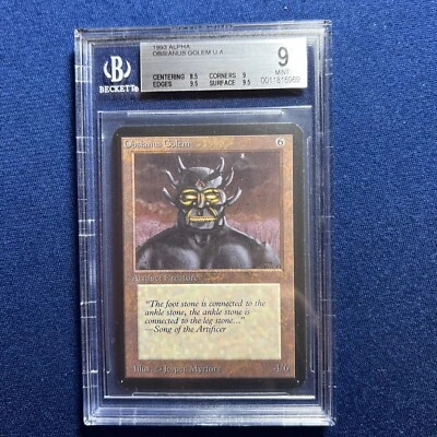 MTG Alpha Obsianus Golem U A BGS 9  MINT  (9.5 surface and edges)  1993 - Image 1 of 2