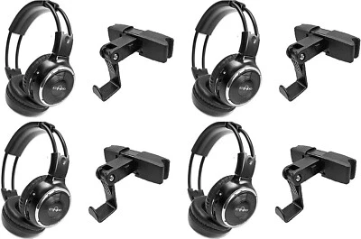 4 Wireless Headphones For Land Rover Ranger IR Rear TV DVD New Headset w/Holders - Image 1 of 4