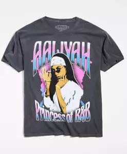 Aaliyah Princess Of R&B Shirt Women Medium Black Pink Music Concert Tour - Picture 1 of 6