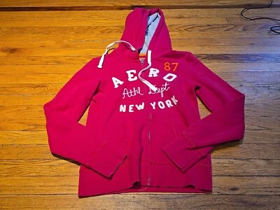 Sudadera con capucha Aeropostale con cremallera para niña talla M Foto 1 de 4