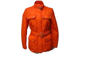 Lauren Ralph Lauren Women's Quilted Coat Orange Outerwear Waterproof X-Small  - Picture 1 of 12