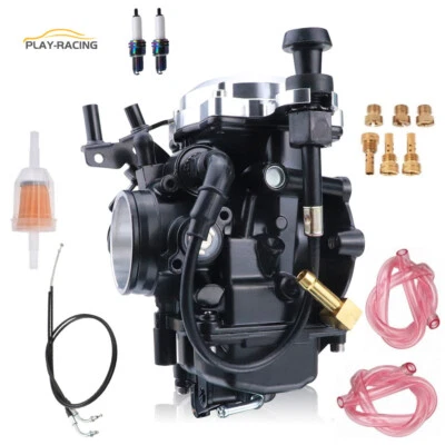 Carburador CV40 para Harley Davidson Heritage Softail Dyna y cable de acelerador de 43"" Foto 1 de 4