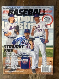 Matt Harvey Signed NY Mets Sports Illustrated 3-28-16 - Picture 1 of 1