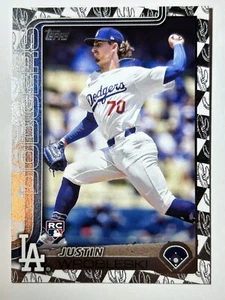2025 Topps Series 1- Justin Wrobleski #204 (RC), Spring Training Foil - Picture 1 of 2