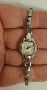 Working 1958 L8 Vintage Ladies Swiss Bulova Watch 10K RGP Bezel - Picture 1 of 7