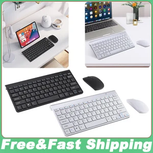 Mini Wireless Keyboard And Mouse Set 2.4G Ultra-Thin For Mac Apple PC Computer - Picture 1 of 13